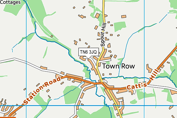 TN6 3JQ map - OS VectorMap District (Ordnance Survey)