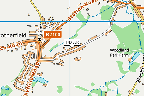TN6 3JR map - OS VectorMap District (Ordnance Survey) TN6 3JR map - OS VectorMap District (Ordnance Survey)