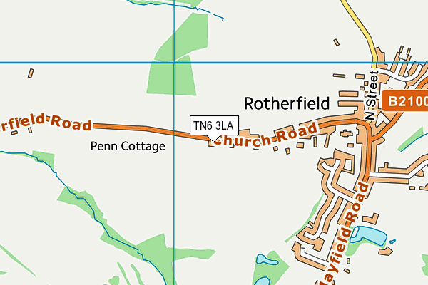 TN6 3LA map - OS VectorMap District (Ordnance Survey) TN6 3LA map - OS VectorMap District (Ordnance Survey)