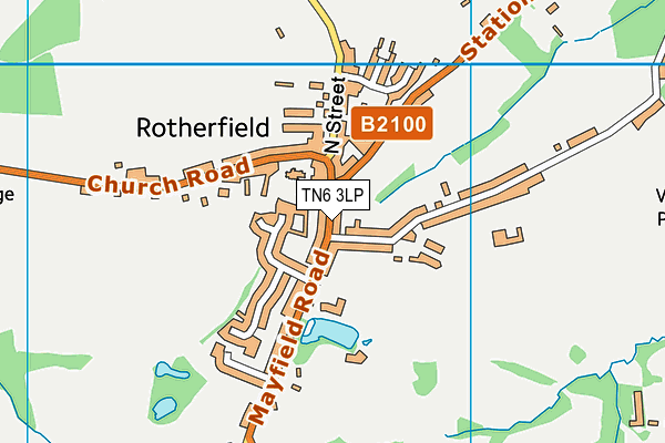 TN6 3LP map - OS VectorMap District (Ordnance Survey) TN6 3LP map - OS VectorMap District (Ordnance Survey)