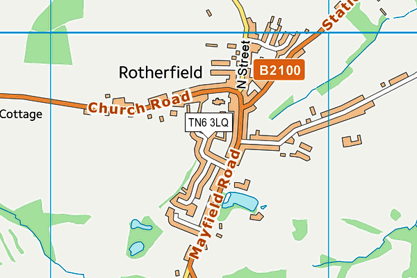 TN6 3LQ map - OS VectorMap District (Ordnance Survey)