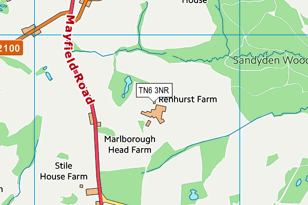 TN6 3NR map - OS VectorMap District (Ordnance Survey) TN6 3NR map - OS VectorMap District (Ordnance Survey)