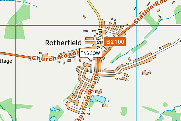 TN6 3QW map - OS VectorMap District (Ordnance Survey) TN6 3QW map - OS VectorMap District (Ordnance Survey)