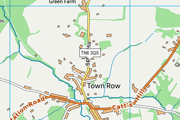TN6 3QX map - OS VectorMap District (Ordnance Survey) TN6 3QX map - OS VectorMap District (Ordnance Survey)