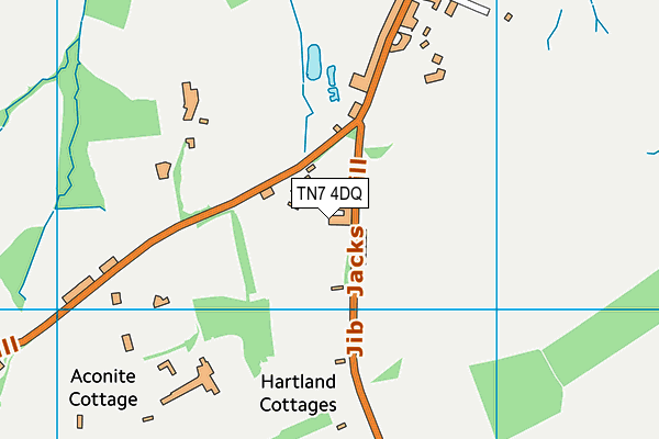 TN7 4DQ map - OS VectorMap District (Ordnance Survey) TN7 4DQ map - OS VectorMap District (Ordnance Survey)