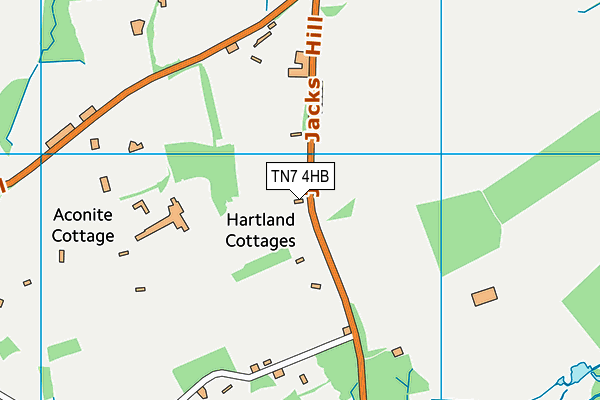 TN7 4HB map - OS VectorMap District (Ordnance Survey) TN7 4HB map - OS VectorMap District (Ordnance Survey)