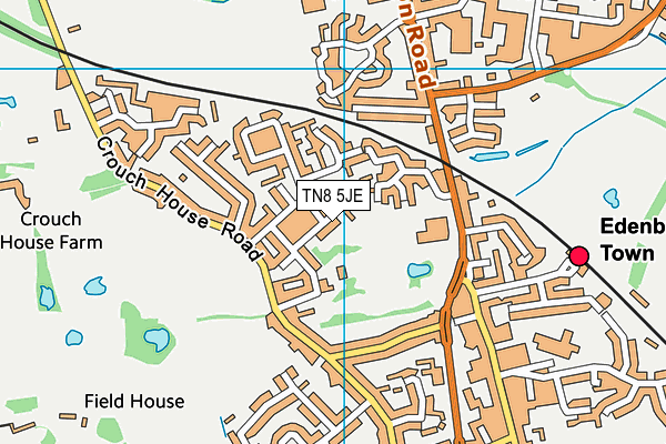 TN8 5JE map - OS VectorMap District (Ordnance Survey) TN8 5JE map - OS VectorMap District (Ordnance Survey)