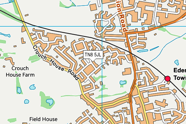 TN8 5JL map - OS VectorMap District (Ordnance Survey) TN8 5JL map - OS VectorMap District (Ordnance Survey)