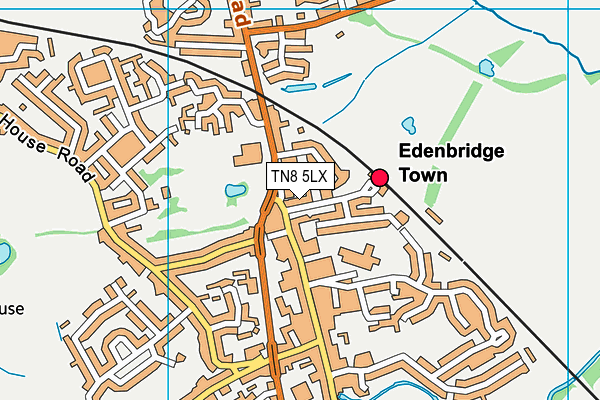 TN8 5LX map - OS VectorMap District (Ordnance Survey) TN8 5LX map - OS VectorMap District (Ordnance Survey)