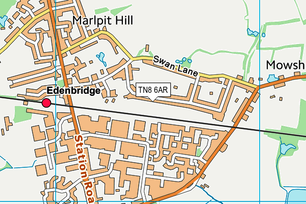 TN8 6AR map - OS VectorMap District (Ordnance Survey) TN8 6AR map - OS VectorMap District (Ordnance Survey)