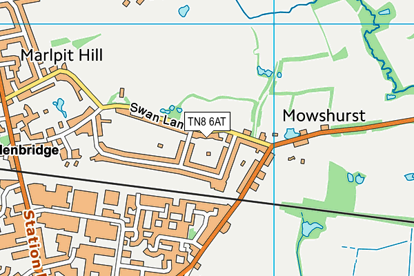 TN8 6AT map - OS VectorMap District (Ordnance Survey) TN8 6AT map - OS VectorMap District (Ordnance Survey)