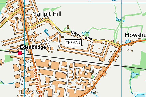 TN8 6AU map - OS VectorMap District (Ordnance Survey) TN8 6AU map - OS VectorMap District (Ordnance Survey)