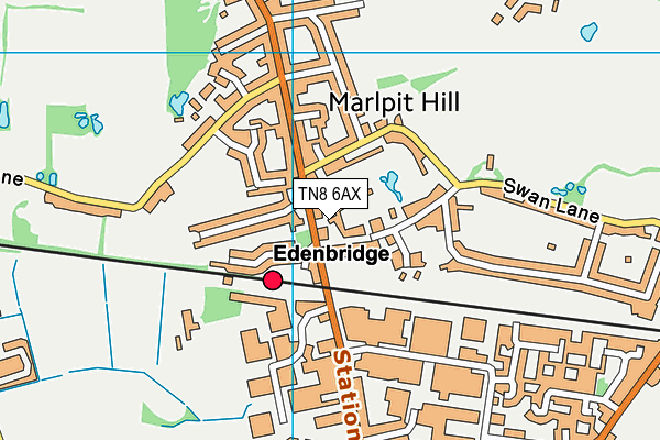 TN8 6AX map - OS VectorMap District (Ordnance Survey) TN8 6AX map - OS VectorMap District (Ordnance Survey)