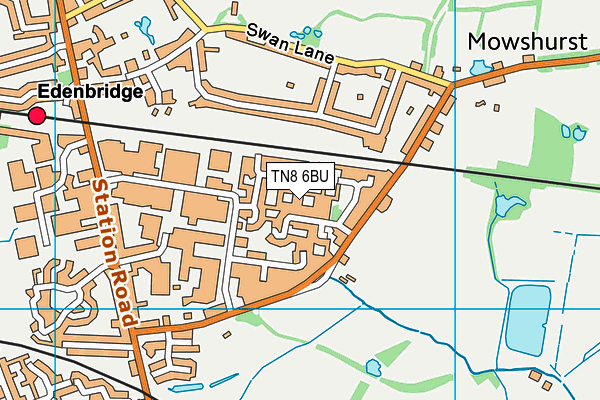 TN8 6BU map - OS VectorMap District (Ordnance Survey) TN8 6BU map - OS VectorMap District (Ordnance Survey)