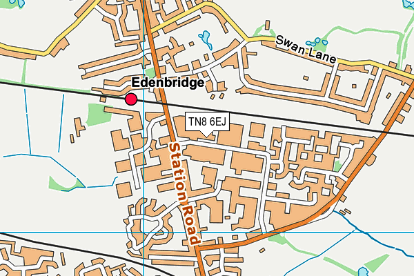 TN8 6EJ map - OS VectorMap District (Ordnance Survey)