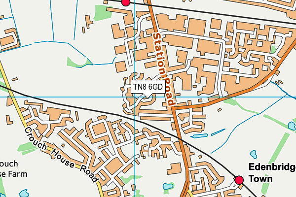 TN8 6GD map - OS VectorMap District (Ordnance Survey) TN8 6GD map - OS VectorMap District (Ordnance Survey)