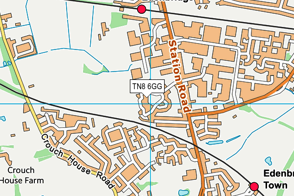TN8 6GG map - OS VectorMap District (Ordnance Survey) TN8 6GG map - OS VectorMap District (Ordnance Survey)