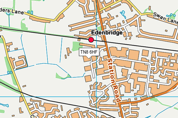 TN8 6HF map - OS VectorMap District (Ordnance Survey)