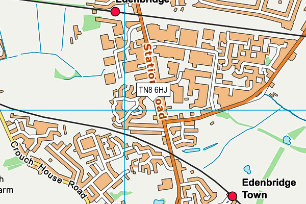 TN8 6HJ map - OS VectorMap District (Ordnance Survey) TN8 6HJ map - OS VectorMap District (Ordnance Survey)