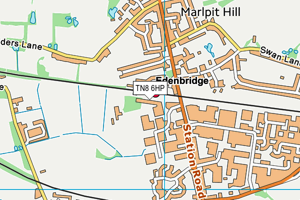 TN8 6HP map - OS VectorMap District (Ordnance Survey)