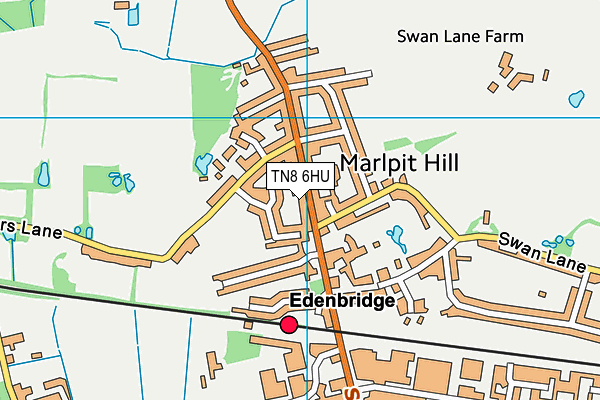 TN8 6HU map - OS VectorMap District (Ordnance Survey) TN8 6HU map - OS VectorMap District (Ordnance Survey)