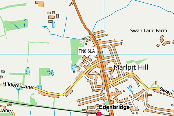 TN8 6LA map - OS VectorMap District (Ordnance Survey) TN8 6LA map - OS VectorMap District (Ordnance Survey)