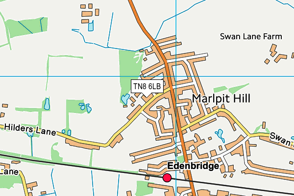 TN8 6LB map - OS VectorMap District (Ordnance Survey) TN8 6LB map - OS VectorMap District (Ordnance Survey)