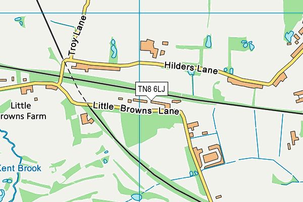 TN8 6LJ map - OS VectorMap District (Ordnance Survey) TN8 6LJ map - OS VectorMap District (Ordnance Survey)