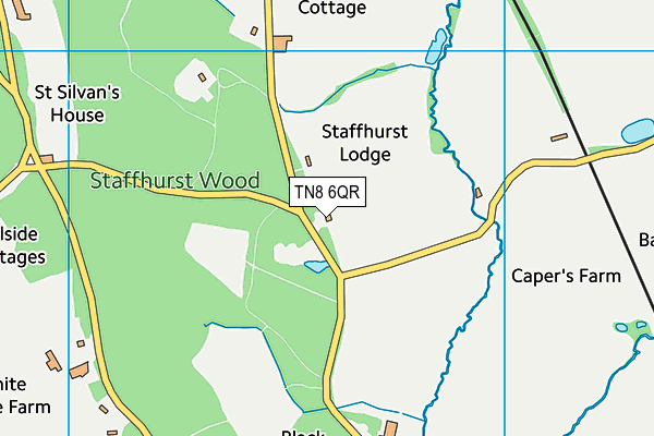 TN8 6QR map - OS VectorMap District (Ordnance Survey) TN8 6QR map - OS VectorMap District (Ordnance Survey)