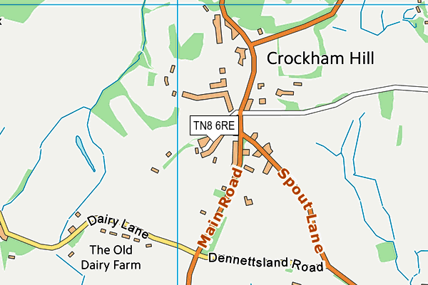 TN8 6RE map - OS VectorMap District (Ordnance Survey) TN8 6RE map - OS VectorMap District (Ordnance Survey)