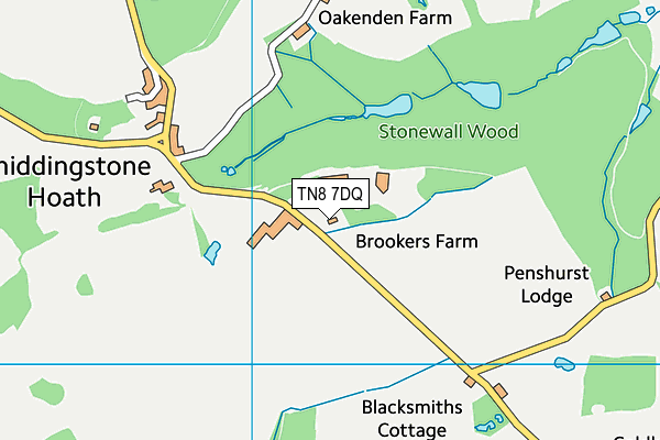 TN8 7DQ map - OS VectorMap District (Ordnance Survey) TN8 7DQ map - OS VectorMap District (Ordnance Survey)
