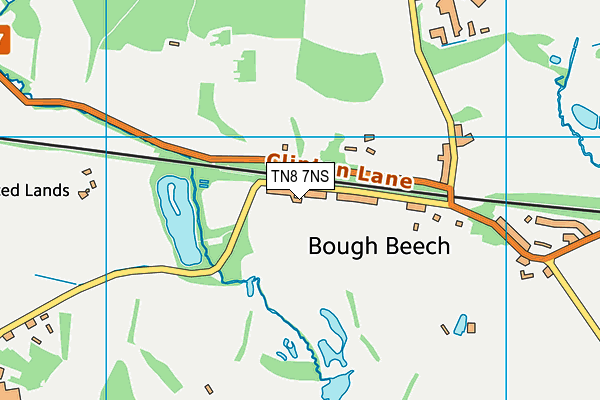 TN8 7NS map - OS VectorMap District (Ordnance Survey)