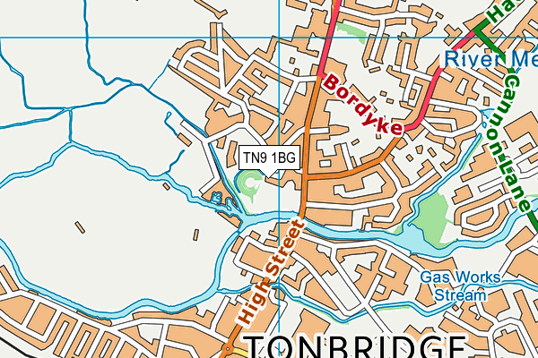 TN9 1BG map - OS VectorMap District (Ordnance Survey) TN9 1BG map - OS VectorMap District (Ordnance Survey)