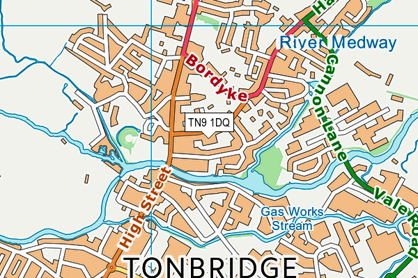 TN9 1DQ map - OS VectorMap District (Ordnance Survey) TN9 1DQ map - OS VectorMap District (Ordnance Survey)