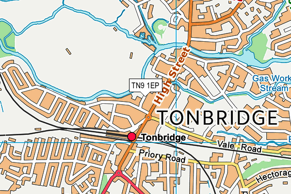 TN9 1EP map - OS VectorMap District (Ordnance Survey)