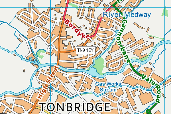 TN9 1EY map - OS VectorMap District (Ordnance Survey) TN9 1EY map - OS VectorMap District (Ordnance Survey)