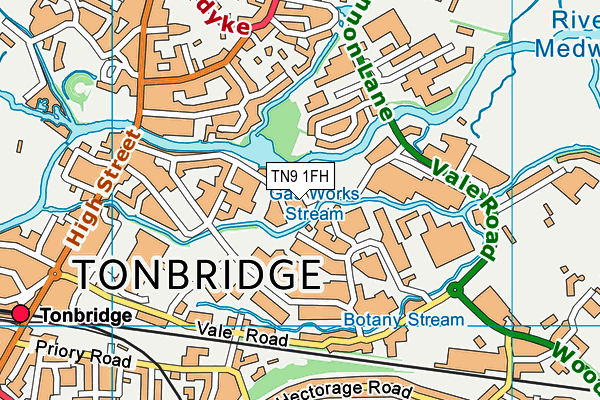 TN9 1FH map - OS VectorMap District (Ordnance Survey) TN9 1FH map - OS VectorMap District (Ordnance Survey)