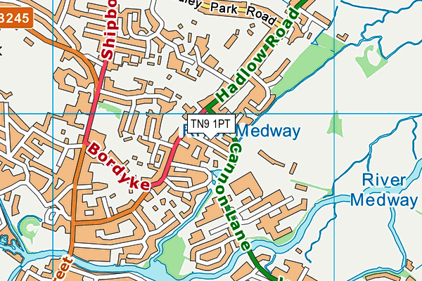 TN9 1PT map - OS VectorMap District (Ordnance Survey) TN9 1PT map - OS VectorMap District (Ordnance Survey)
