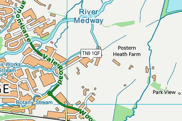 TN9 1QF map - OS VectorMap District (Ordnance Survey) TN9 1QF map - OS VectorMap District (Ordnance Survey)