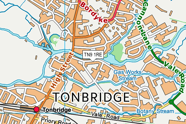 TN9 1RE map - OS VectorMap District (Ordnance Survey) TN9 1RE map - OS VectorMap District (Ordnance Survey)
