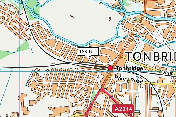 TN9 1UD map - OS VectorMap District (Ordnance Survey) TN9 1UD map - OS VectorMap District (Ordnance Survey)