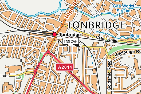 TN9 2AH map - OS VectorMap District (Ordnance Survey) TN9 2AH map - OS VectorMap District (Ordnance Survey)