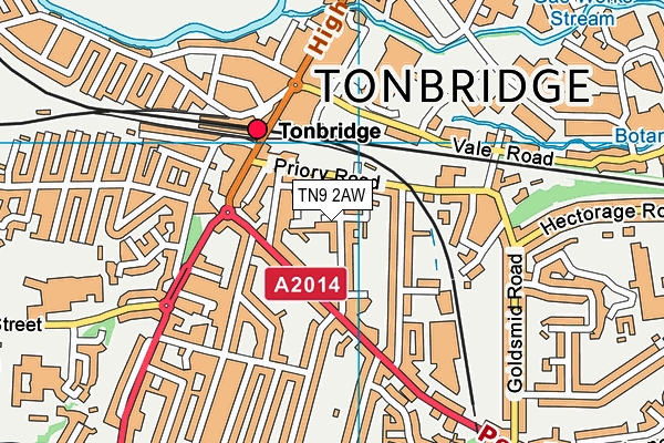 TN9 2AW map - OS VectorMap District (Ordnance Survey) TN9 2AW map - OS VectorMap District (Ordnance Survey)