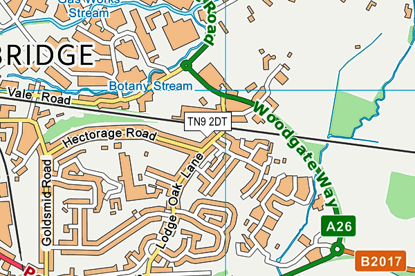TN9 2DT map - OS VectorMap District (Ordnance Survey) TN9 2DT map - OS VectorMap District (Ordnance Survey)