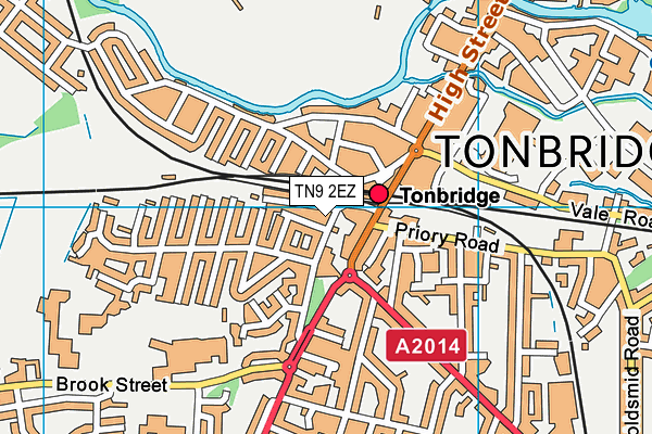 TN9 2EZ map - OS VectorMap District (Ordnance Survey) TN9 2EZ map - OS VectorMap District (Ordnance Survey)