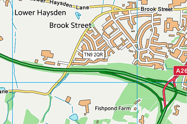 TN9 2QR map - OS VectorMap District (Ordnance Survey) TN9 2QR map - OS VectorMap District (Ordnance Survey)