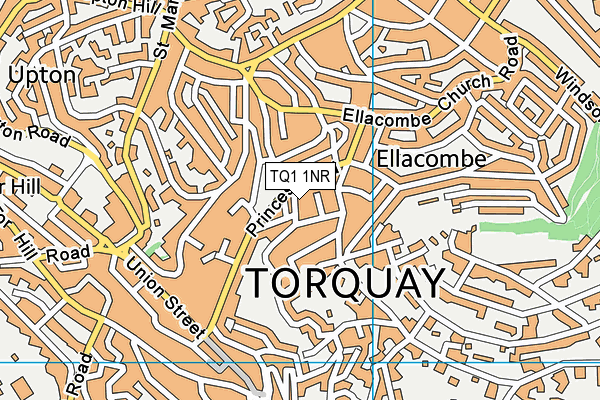TQ1 1NR map - OS VectorMap District (Ordnance Survey)
