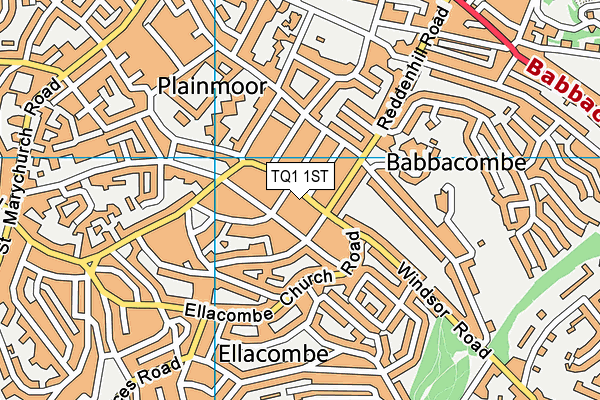 TQ1 1ST map - OS VectorMap District (Ordnance Survey) TQ1 1ST map - OS VectorMap District (Ordnance Survey)
