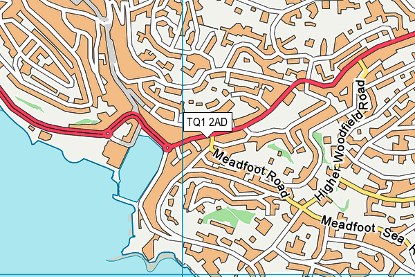 TQ1 2AD map - OS VectorMap District (Ordnance Survey) TQ1 2AD map - OS VectorMap District (Ordnance Survey)