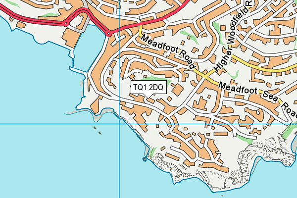 TQ1 2DQ map - OS VectorMap District (Ordnance Survey) TQ1 2DQ map - OS VectorMap District (Ordnance Survey)
